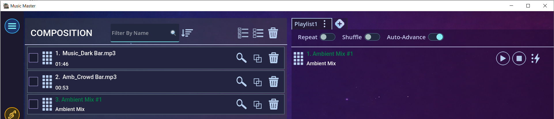 Fig. 2 - Effect in the Composition view.