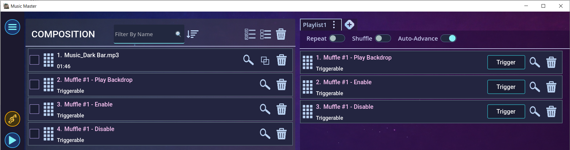 Fig. 2 – Effect in the Composition view.