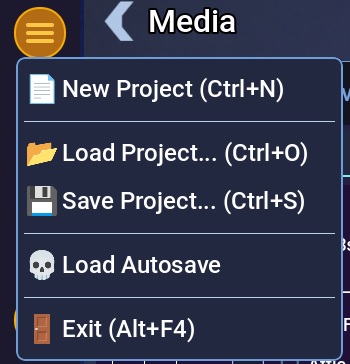 Main menu