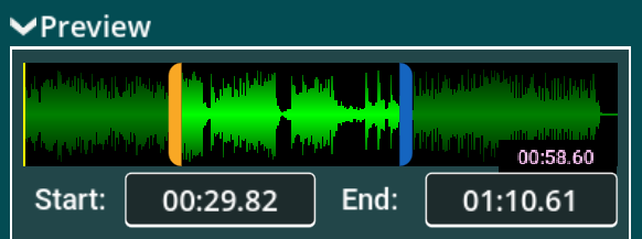 Fig. 2 - Trimmed track.