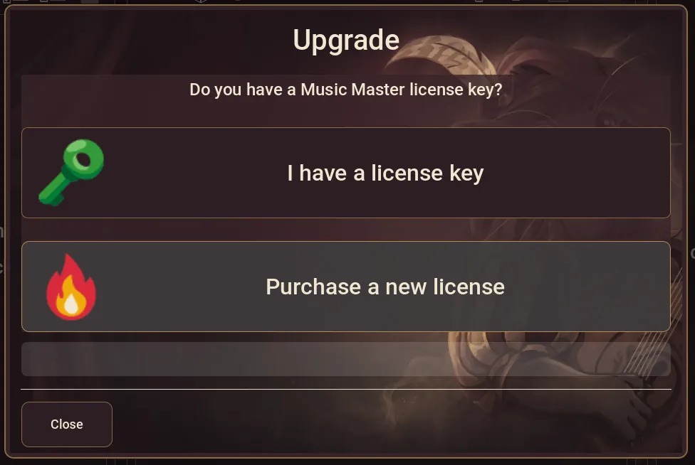 Purchase button