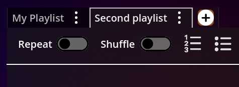 Fig. 1 - Add new playlist button.