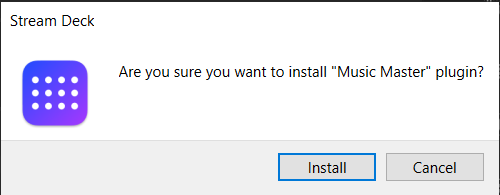 Installation confirmation.